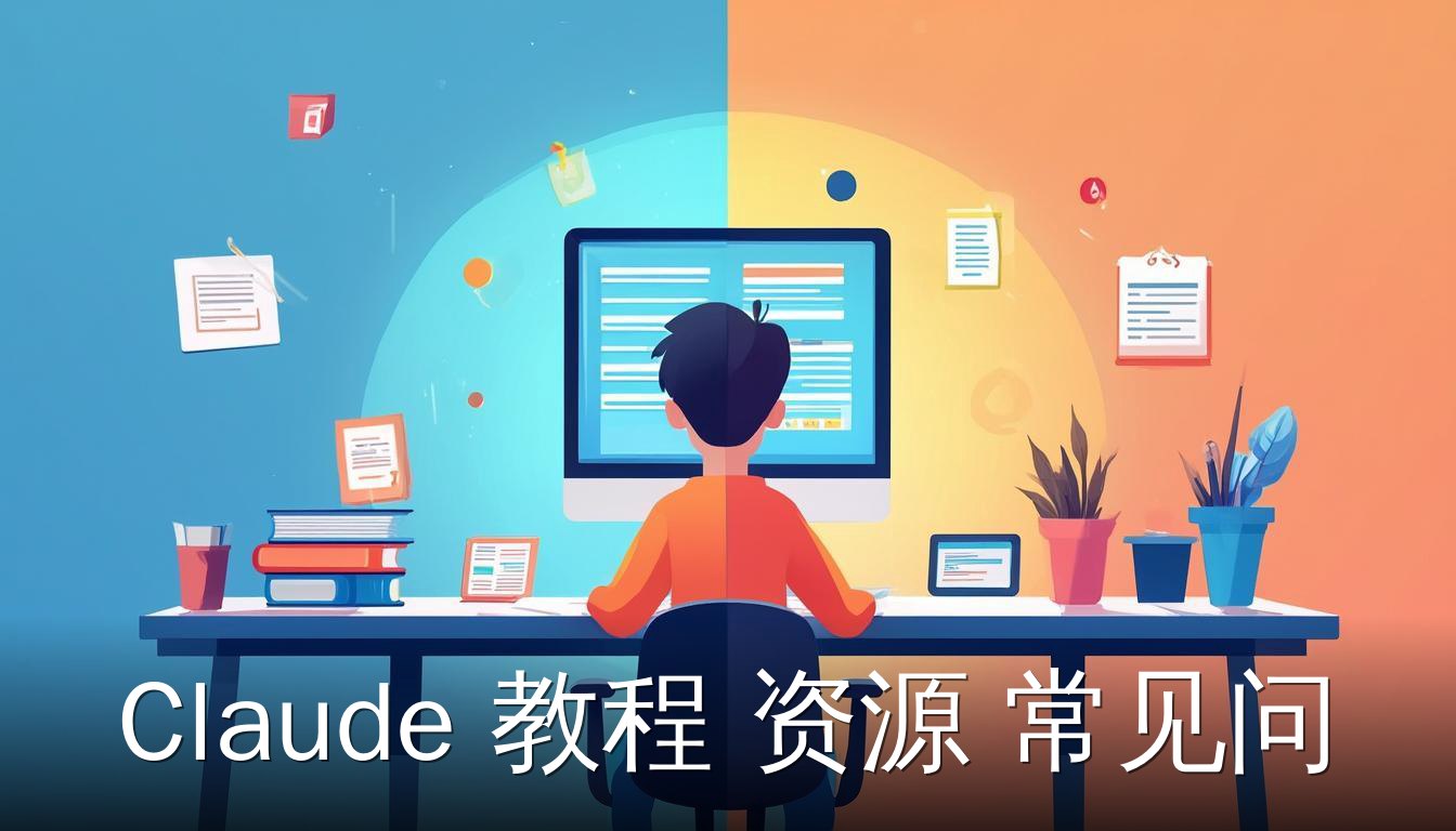 Claude 教程 资源 常见问题 的概览，展示新手使用Claude的场景