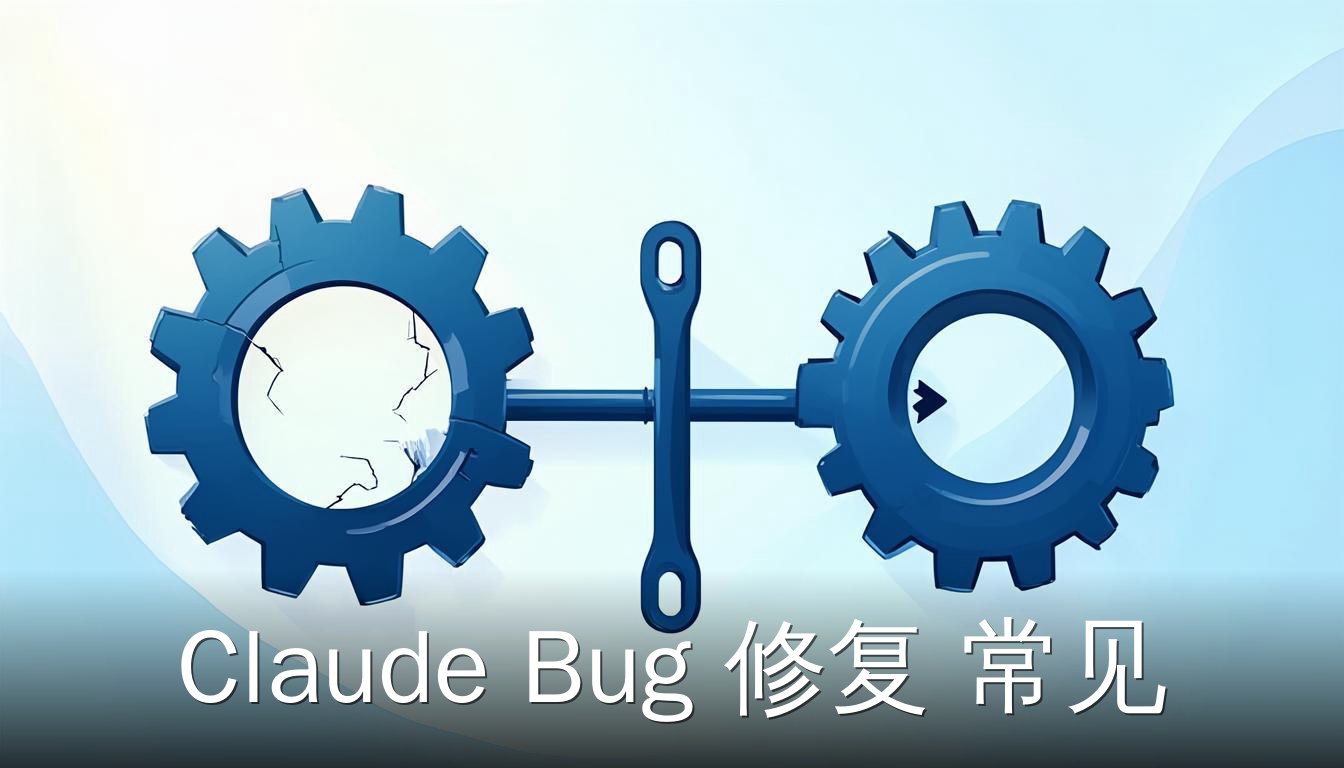 Claude Bug修复常见问题 修复前后对比 扁平插画